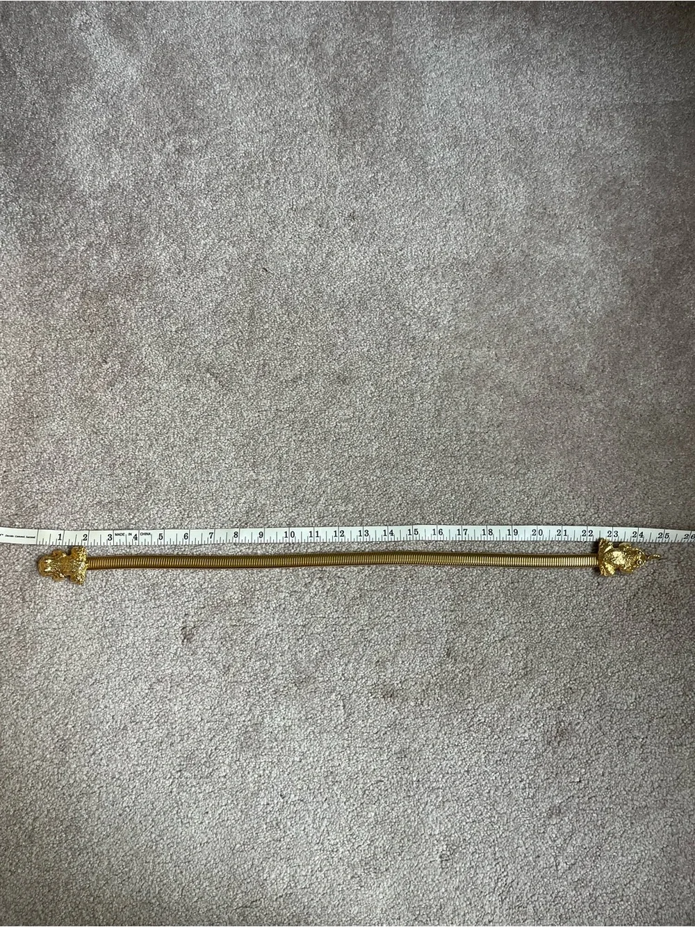 Mimi di N Vintage Gold Plated Frog Flex stretch Chain Belt 1970s Small